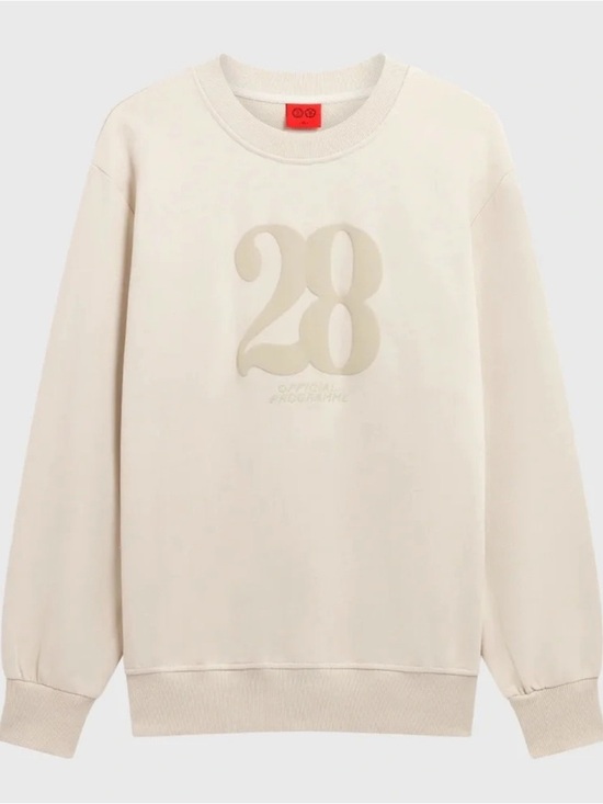 28 Official Programme Tops - 28 Official Programme Ecru Sweatshirt XL, Louis Tomlinson 28OP Clothing